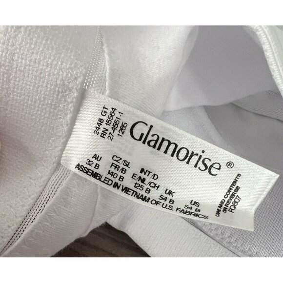 Lot Of 2 Glamorise 54B Cafe Magic Lift Front Close Posture Support Style 1265 - Picture 4 of 6